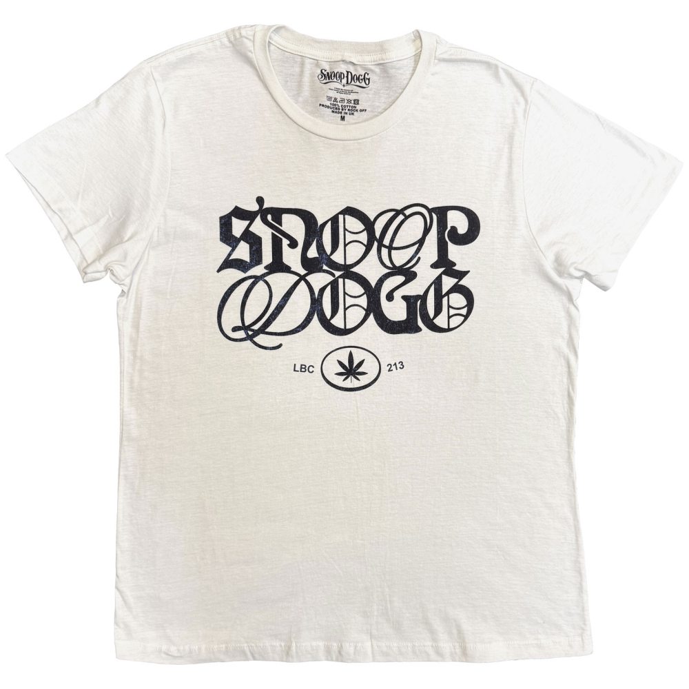 Snoop Dogg - Lettering Mash Up Tshirt Homme - Blanc